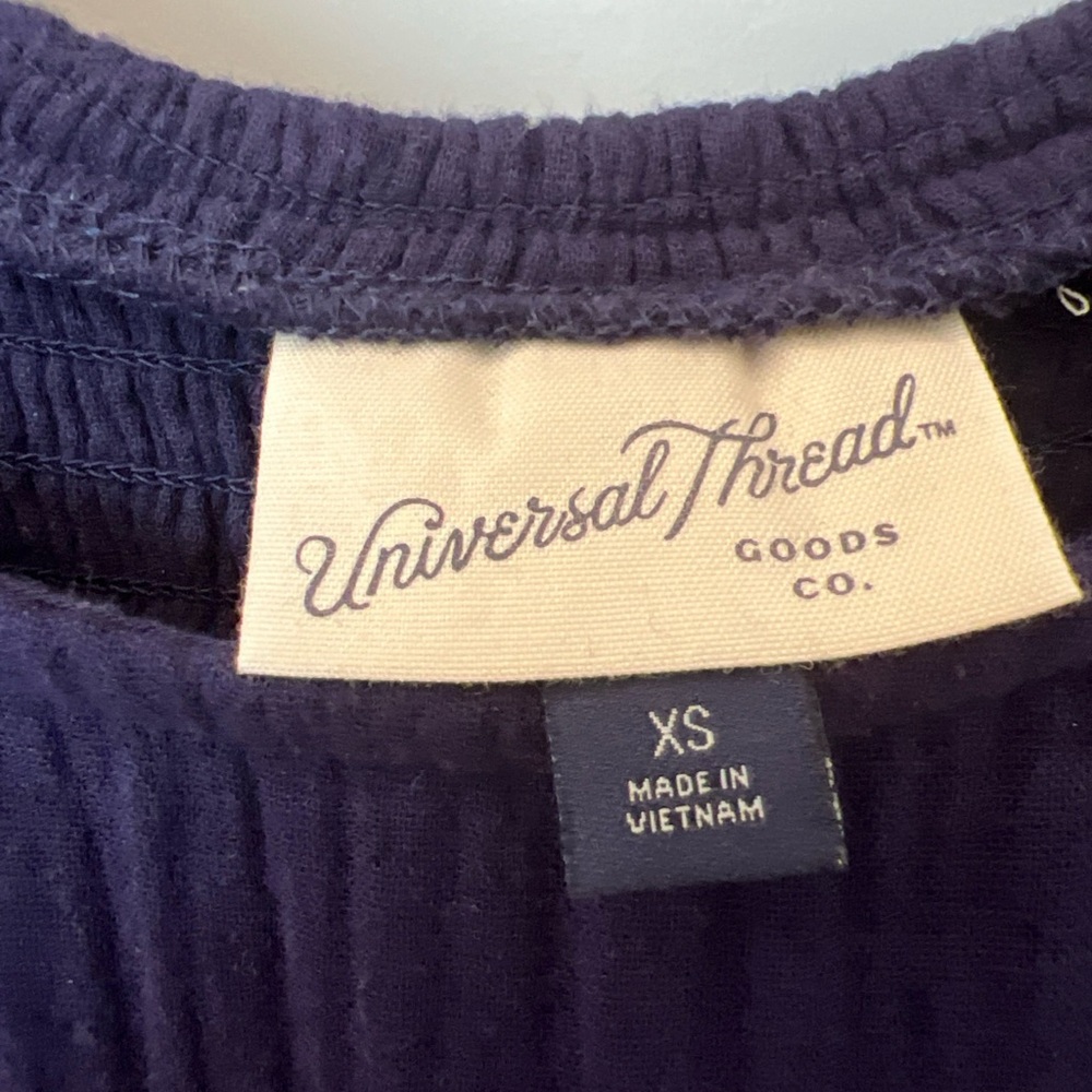 Universal Thread Women’s Deep Blue Casual Long Prairie Dress - Picture 2 of 7